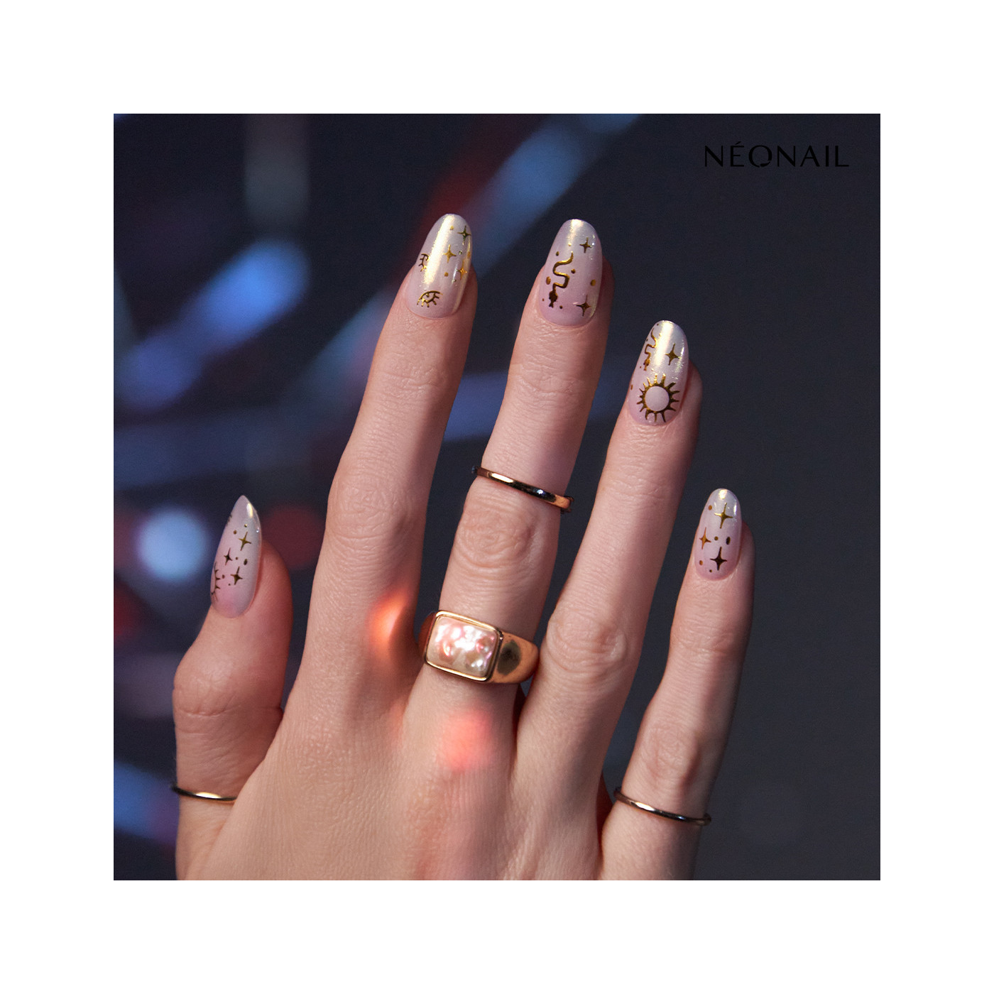 Adesivi per unghie - Boho Gold